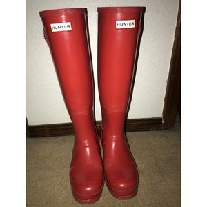 Red Hunter Rain Boots